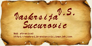 Vaskrsija Šućurović vizit kartica
